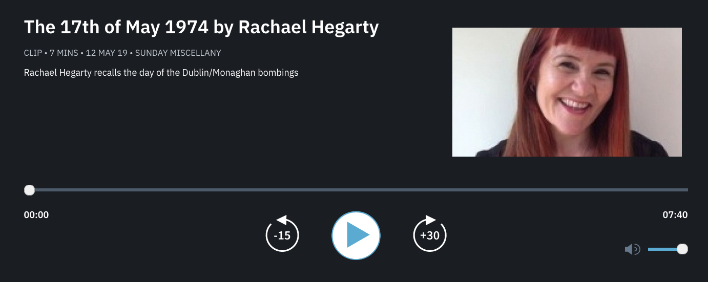 Rachael Hegarty, The 17th of May poempodcast link